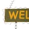 Gitzhome® 18" Iron & Solid Wood Turkey Welcome Wall Décor